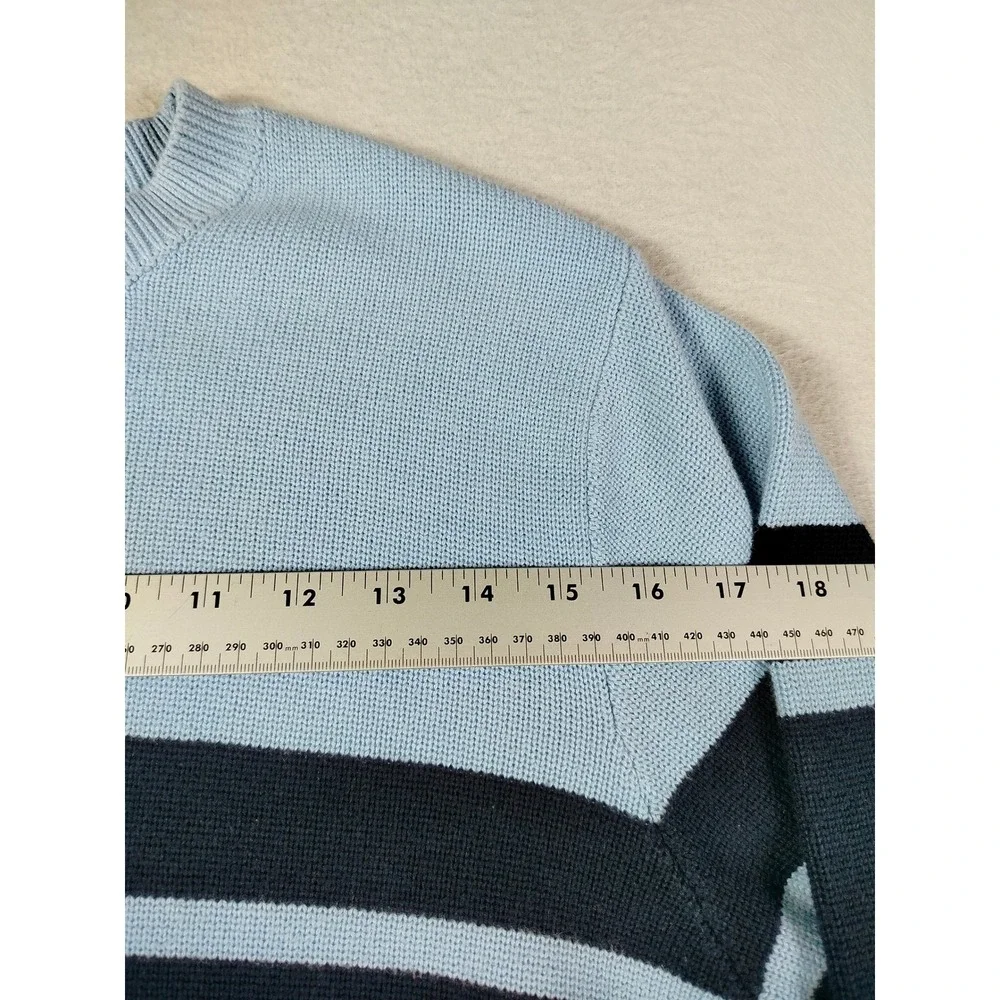 Vintage Abercrombie & Fitch Sweater‎ Mens Blue Colorblock Y2K Preppy Casual